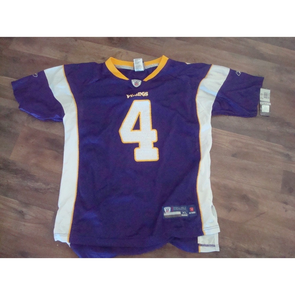 JERSEY BOYS XL MINNESOTA VIKINGS   REEBOK  NEW  SHIRT Y2K DEADSTOCK  VINTAGE ST5
